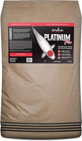 Blue Ridge Koi Platinum Pro 41% Protein Fish Food, 3/16" Pellets, 4.5 lb in Kuwait