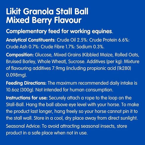 Likit Granola Stall Ball Mixed Berry Mixed Berry 1.6kg in Saudi Arabia
