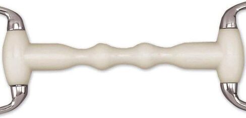 Happy Mouth Round Ring Eggbutt Shaped Mullen Mouth Horse Bits, 5.5, Silver in Saudi Arabia
