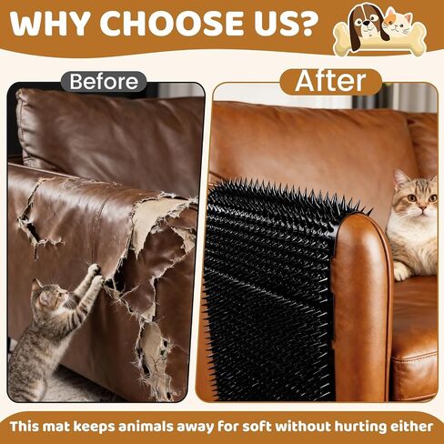 12Pack 16 x 13 Inch Scat Mat for Cats & Dogs, Cat Repellent Mat with Spikes in Saudi Arabia