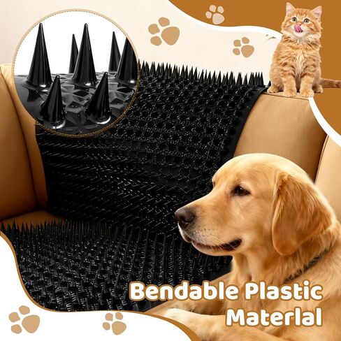 12Pack 16 x 13 Inch Scat Mat for Cats & Dogs, Cat Repellent Mat with Spikes in Saudi Arabia