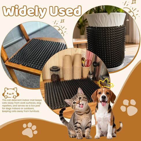 12Pack 16 x 13 Inch Scat Mat for Cats & Dogs, Cat Repellent Mat with Spikes in Saudi Arabia