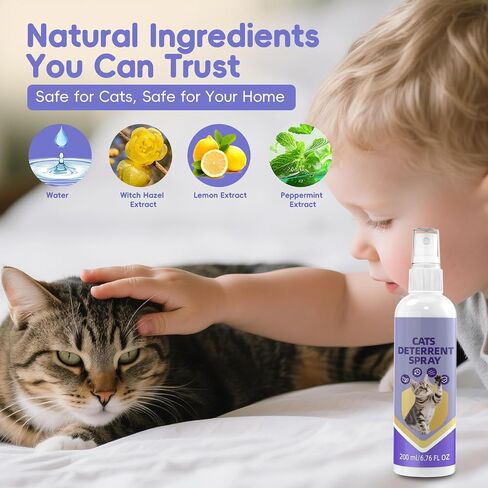 KTSAY Cat Deterrent Spray - Effective Repellent Spray for Furniture Protection, Safe Natural Indoor & Outdoor Training Aid to Stop Scratching & Urine Marking (1) in Saudi Arabia