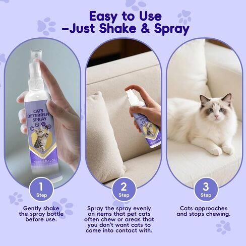 KTSAY Cat Deterrent Spray - Effective Repellent Spray for Furniture Protection, Safe Natural Indoor & Outdoor Training Aid to Stop Scratching & Urine Marking (1) in Saudi Arabia