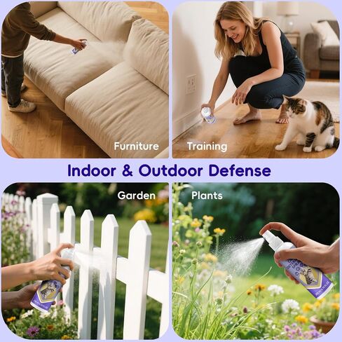 KTSAY Cat Deterrent Spray - Effective Repellent Spray for Furniture Protection, Safe Natural Indoor & Outdoor Training Aid to Stop Scratching & Urine Marking (1) in Saudi Arabia