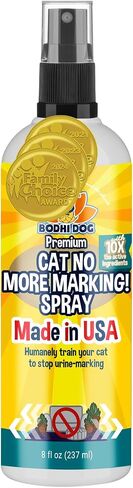 Bodhi Cat No More Marking! Spray - Indoors & Outdoors Cat Urination Deterrent - Neutralizes Strong Odors from Marking - Pet-Safe Formula for Everyday Use - Made in USA (8 Fl Oz) in Kuwait