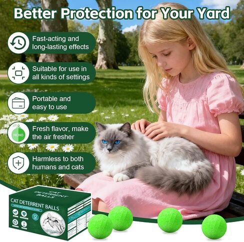 Cat Repellent Outdoor to Keep Cats Away 12Pack (Green) in Kuwait