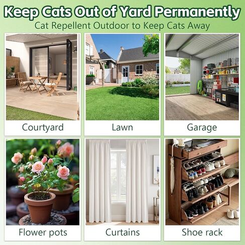 Cat Repellent Outdoor to Keep Cats Away 12Pack (Green) in Kuwait