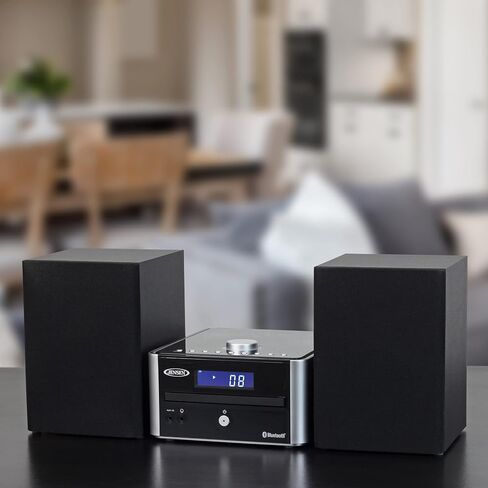 نظام موسيقي سي دي ستيريو 3 قطع JBS-210 JBS-210 3 قطع 4 وات مع بلوتوث ومستقبل رقمي AM/FM ومكبر صوت وجهاز تحكم عن بعد in Kuwait