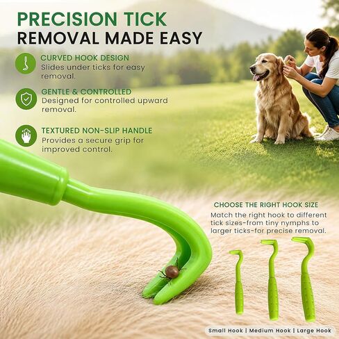 MEDUWEDU 16-Piece Professional Tick Removal Tool Kit, Stainless Steel Tick Remover Tweezers, Hooks & Accessories for Dogs, Cats & Humans, Outdoor Camping Essentials in Kuwait