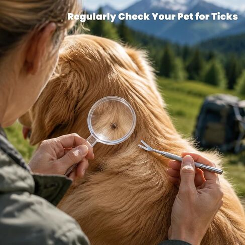 MEDUWEDU 16-Piece Professional Tick Removal Tool Kit, Stainless Steel Tick Remover Tweezers, Hooks & Accessories for Dogs, Cats & Humans, Outdoor Camping Essentials in Kuwait