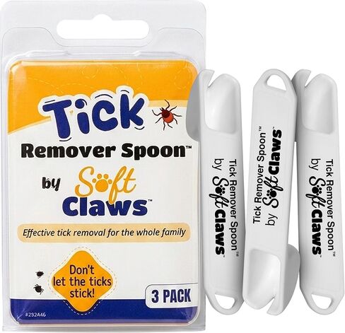Soft Claws Tick Remover Spoon for Whole Family, Pack of 3 in Saudi Arabia