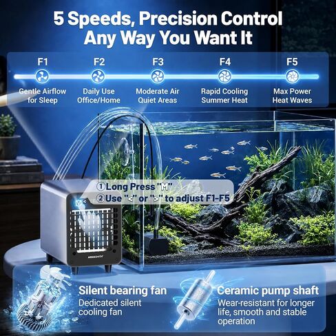 AQUASMITH Mini Aquarium Chiller Semiconductor Cooler & Heater in Saudi Arabia