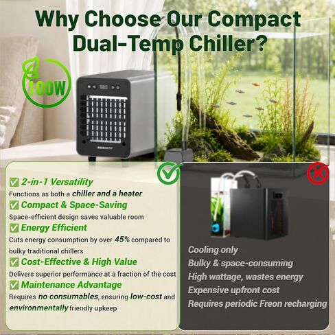 AQUASMITH Mini Aquarium Chiller Semiconductor Cooler & Heater in Saudi Arabia