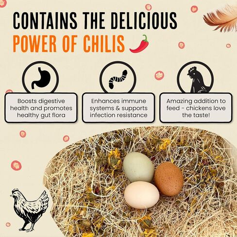 Roosty's Chicken Nesting Herbs Chili Mix, Coop Refresher, 16oz in Saudi Arabia