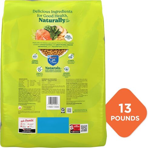 Purina Cat Chow Naturals High Protein Dry Cat Food, 13 lb Bags in Kuwait