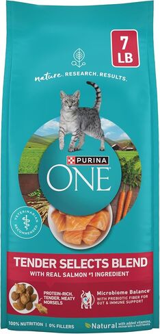 Purina ONE Tender Selects Dry Cat Food, Salmon, 7 lb Bag in Kuwait