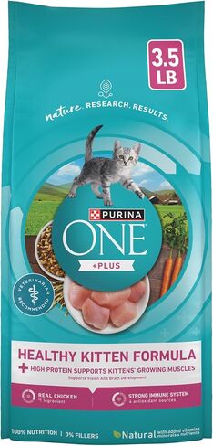 Purina ONE High Protein Natural Kitten Dry Cat Food, 7 lb Bag in Kuwait