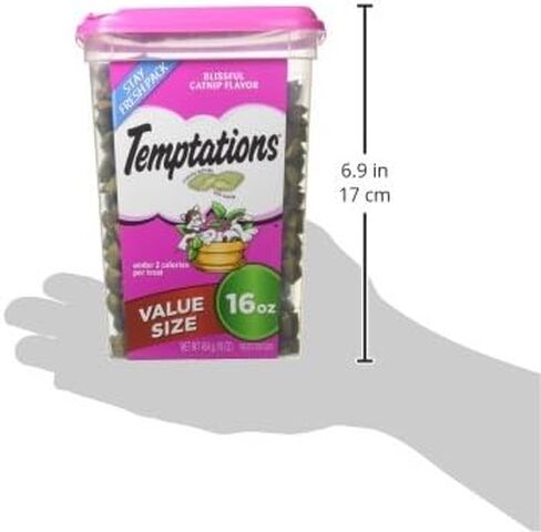 Temptations Classic Crunchy Cat Treats, Blissful Catnip, 16 oz in Kuwait