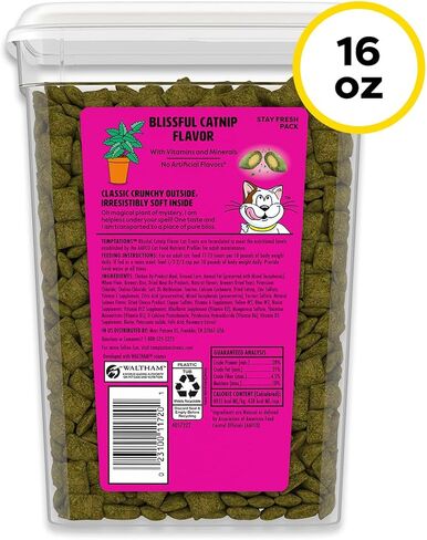 Temptations Classic Crunchy Cat Treats, Blissful Catnip, 16 oz in Kuwait