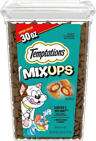 إغراءات Mixups Surfer's Speld Flavor Crunchy و Soft Cat ، 30 أوقية. حوض in Kuwait