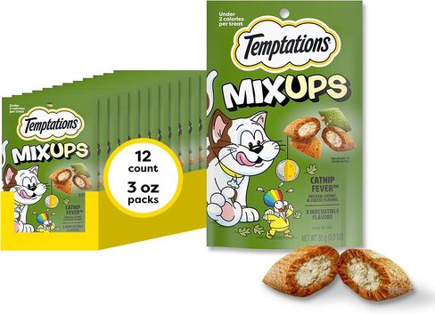 Temptations MixUps Crunchy and Soft Cat Treats, Catnip Fever, 16 oz in Kuwait
