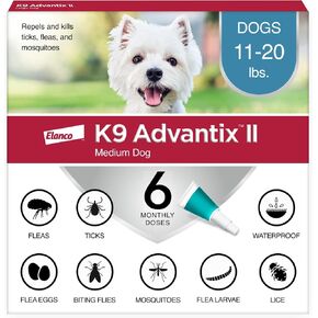 K9 Advantix II Flea & Tick Topical for Medium Dogs 11–20 lbs., 2ct in Kuwait