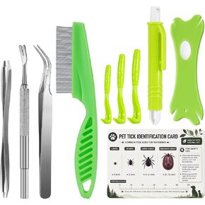10 Pcs Tick Removal Tool Kit for Dogs, Cats & Humans in Saudi Arabia