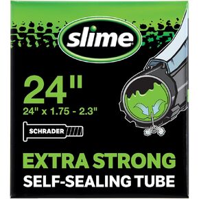 Slime 30047 Bike Inner Tube with Slime Puncture Sealant, Self Sealing, Prevent and Repair, Schrader Valve, 24"x 1.75-2.125" in Kuwait