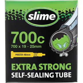Slime 30085 Bike Inner Tube with Slime Puncture Sealant, Extra Strong, Self Sealing, Prevent and Repair, Presta Valve, 700 x 19-25mm in Kuwait