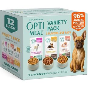 Wet Dog Food Variety Pack for Small Dogs, Grain Free Tender Morsels Pouches in Saudi Arabia