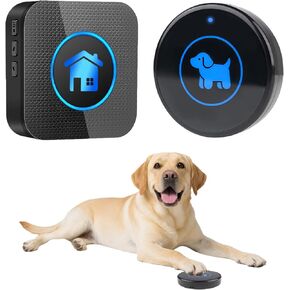 Dog Door Bell for Potty Training, Easy-Touch Wireless Dog Doorbell for Dogs to Go Outside, IP65 Waterproof, 1000ft Range, 55 Melodies & 5 Volume Levels, 2 Buttons in Kuwait