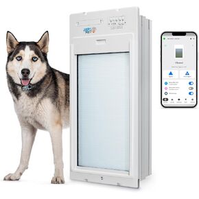 Power Pet Smart Roll Up Automatic Dog Door, WiFi (Wall Mount, Large) in Saudi Arabia