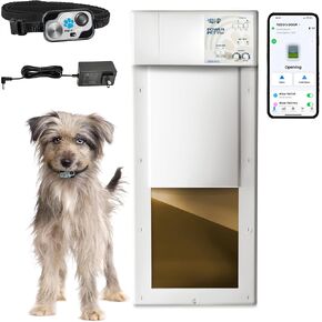 Power Pet Smart Automatic Electronic Pet Door by High Tech Pet (Wall Mount, Medium, WiFi Enabled - App Control) in Saudi Arabia