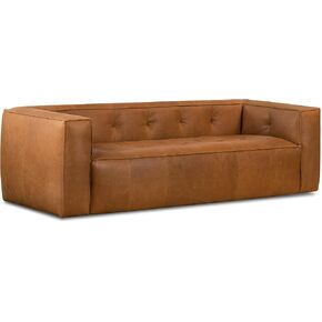 POLY & BARK Capa Sofa in Full-Grain Pure-Aniline Italian Leather, Saddle Tan in Kuwait