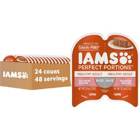 IAMS Perfect Portions Healthy Adult Pate Wet Cat Food, Chicken, 24 Count in Saudi Arabia