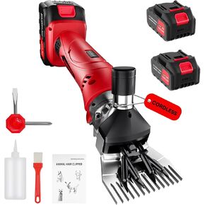 Electric Sheep Shears,600W Upgraded Professional Sheep Clippers,6 Speed Heavy Duty Shearing Clipper,13-Teeth Animal Grooming Clippers for Sheep Alpacas Goats and Thick Coat Animals in Kuwait