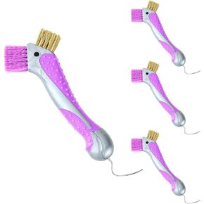 Horse Hoof Pick with Dual Brush,Non-Slip TPR Grip, Farrier Tool, 1 Pack in Kuwait