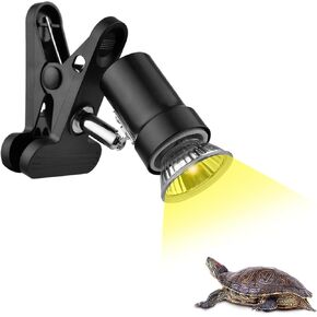 DOMICA Reptile Heat Lamp with 50W UVA UVB Light Bulb, Basking Spot Light Simulated Sunlight, Heating Lamp for Turtle, Lizard, Snake, Beared Dragon, Amphibians in Kuwait