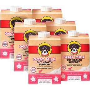 Brutus Chicken Broth Liquid for Dogs - All Natural Chicken Bone Broth for Dogs with Chondroitin Glucosamine Turmeric -Human Grade Dog Food Toppers for Picky Eaters & Dry Food -Tasty & Nutritious in Kuwait