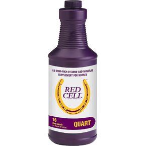 Farnam Horse Health Red Cell, Liquid Vitamin-Iron-Mineral Supplement for Horses, Helps Fill Important Nutritional Gaps in Horse's Diet, 1 Gallon, 128 Oz., 64-Day Supply in Kuwait