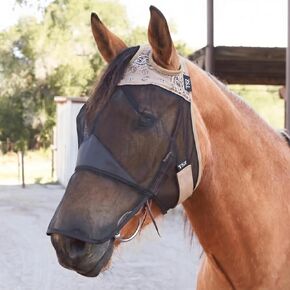 TSZ Fly Free Ride Horse Fly Mask Standard - UV-Resistant Breathable Mesh in Saudi Arabia