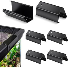 Reptile Terrarium Covers Heavy Duty Screen Clips 6 Pack for 5-29 Gallons in Kuwait