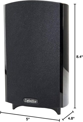 Definitive Technology ProMonitor 800-2-Way Satellite or Bookshelf Speaker for Home Theater Speaker System | Easy Mounting (Single, Black) in Saudi Arabia