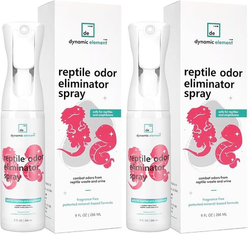 Reptile Tank Odor Eliminator Spray, Unscented, 18 Fl Oz (2x9) in Kuwait