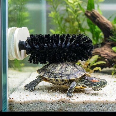 Turtle Brush with Twist-Lock Suction Cups, Tortoise Shell Cleaner in Kuwait