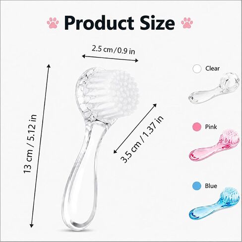 3Pcs Hamster Bath Brush and Comb Soft Cleansing Brush for Guinea Pig, Rats, Chinchilla, Bunny, Turtle Small Animal Grooming Tool Cleaning Supplies in Kuwait