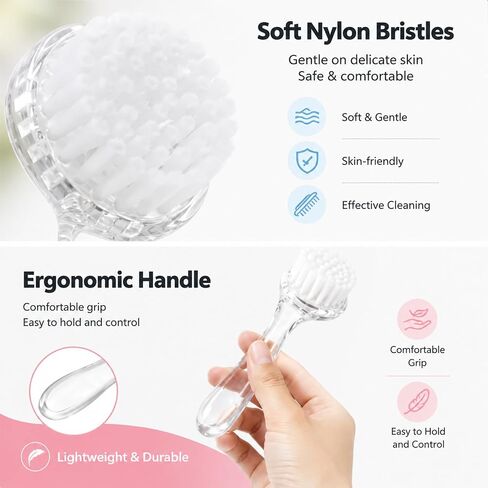 3Pcs Hamster Bath Brush and Comb Soft Cleansing Brush for Guinea Pig, Rats, Chinchilla, Bunny, Turtle Small Animal Grooming Tool Cleaning Supplies in Kuwait