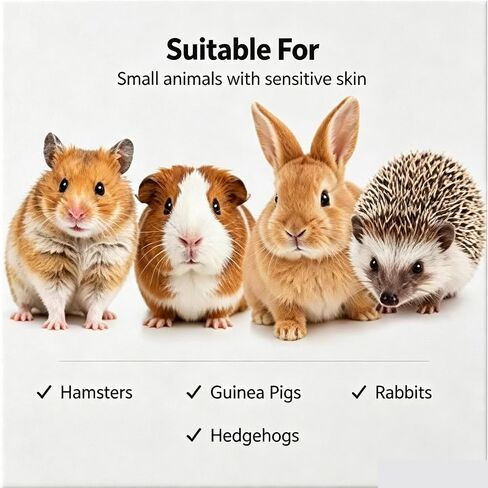 3Pcs Hamster Bath Brush and Comb Soft Cleansing Brush for Guinea Pig, Rats, Chinchilla, Bunny, Turtle Small Animal Grooming Tool Cleaning Supplies in Kuwait