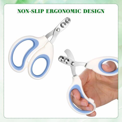 2 Pcs Stainless Steel Bearded Dragon Nail Clippers Professional Lizard Nail File, Reptiles Supplies, Pet Grooming Tool, Turtles Chameleon Trimmer, Precise Angled Edges, for Lguana Hedgehog in Kuwait